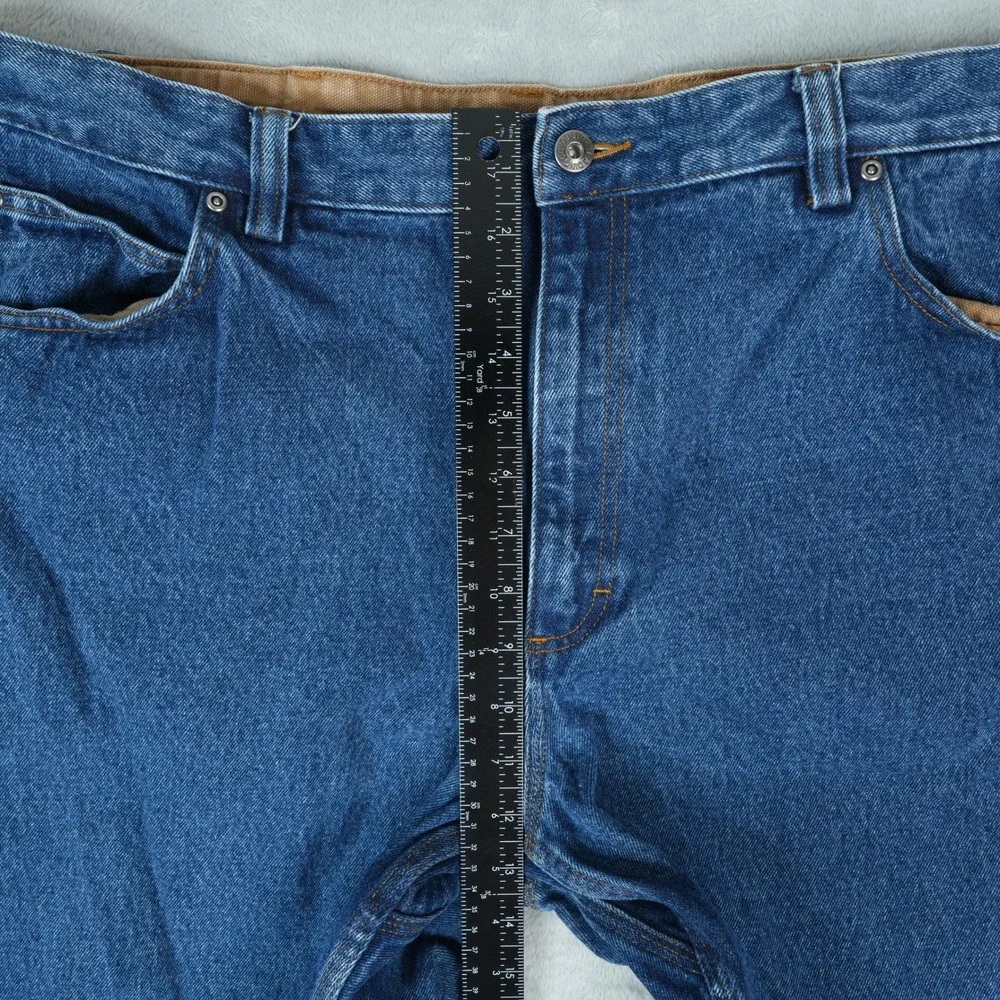 Duluth Trading Jeans Men 44x28 Blue Ballroom Relaxed Fit Workwear Rugged 86069B